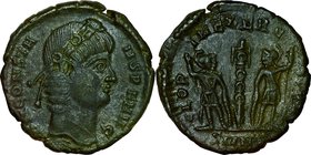 Ancient Coin-Roman Empire; Constans I AE4 Copper. 337. . EF. . . . Discolored