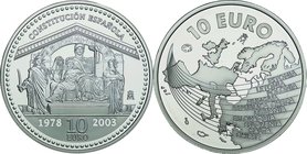 Spain; 10 Euro Silver Proof 3-Pieces. . . Proof. . . .