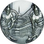 Japan; National Treasure Horyuji temple Silver Medal. 2007. . UNC. 155.00g. 0.999. 60.00mm.