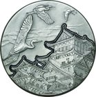 Japan; National Treasure Himeji-jo Castle Silver Medal. 2008. . UNC. 160.00g. 0.999. 60.00mm.