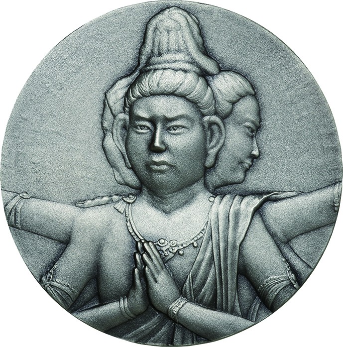 Japan; National Treasure Silver Medal. 2014. . UNC. 160.00g. 0.999. 60.00mm.