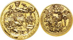 Japan; ICDC 2015 Most Excellent Work - The myth of Hercules in the history of art Gold Medal. 2015. . UNC. Approx 25.00g. 0.999. 30.00mm.