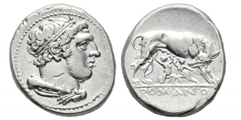 Monnayage romano-campanien, 280-225 Didrachme, Naples, autour de 276 avant JC, A...