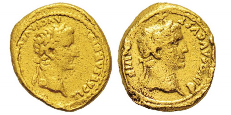 Tiberius 14-37 après J.-C. Aureus, Gaule, Lugdunum, (Lyon), 14-16 après J.-C., A...