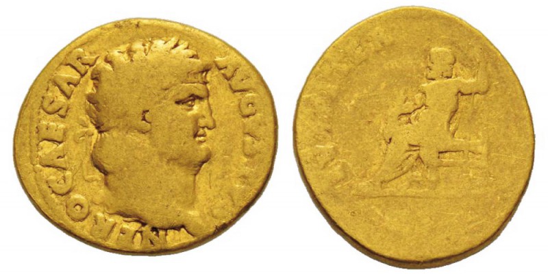 Nero 54-68 après J.-C. Aureus, Rome, 65-68, AU 6.95 g. Avers : NERO CAESAR AVGVS...