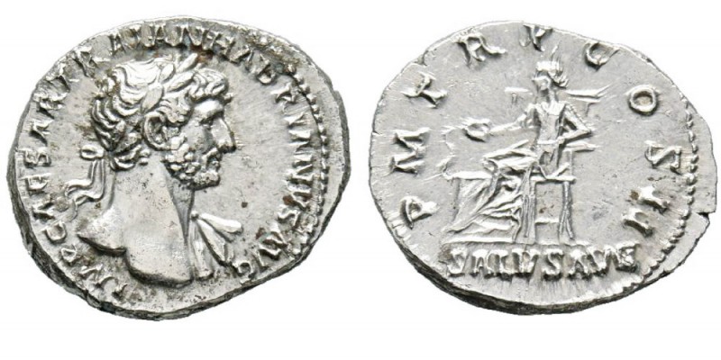 Hadrianus 117-138 Denarius, Rome, 119-122, AG 3.46 g. Avers : IMP CAESAR TRAIAN ...