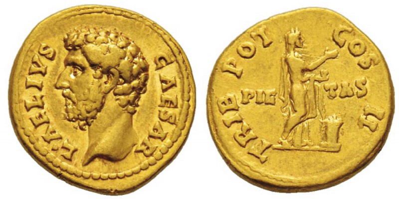 Hadrianus 117-138 pour Aelius Caesar 136-138 Aureus, Rome, 137, AU 7.14 g. Avers...