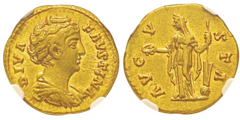 Antoninus Pius 138-161 pour Faustina, Augusta 138-141 Aureus, Rome, 150, AU 7.27...