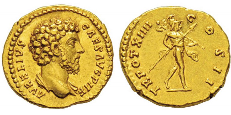 Antoninus Pius 138-161 pour Marcus Aurelius Caesar 139-161 Aureus, Rome, 159-160...