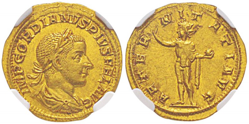 Gordianvs III 238-244 Aureus, Rome, 241-243, AU 3.81 g. Avers : IMP GORDIANVS PI...