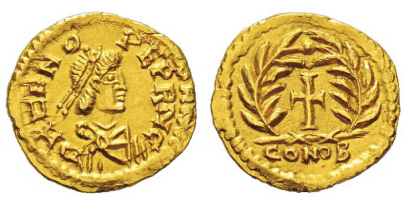 Odoacre ou Odovacer 476-493 Tremissis au nom et au type de Zeno, Mediolanum, 489...