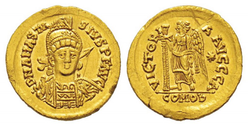Théodoric dit le Grand 518-526 Solidus au nom et au type de Anastasius, Rome, 49...