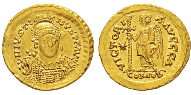 Athalaric 527-536 Solidus au nom et au type de Justin Ier (518-527), Rome, 527, ...