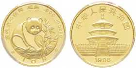 China, 10 Yuan, 1988, AU 3.11 g. 999‰ Ref : KM#184, PAN-72A Conservation : PCGS MS69