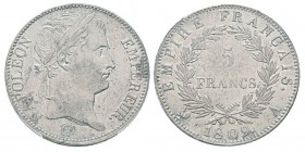 France, Premier Empire 1804-1814 5 Francs, Paris, 1809 A, AG 25 g. Ref : G.584 Conservation : PCGS AU58
