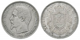 France, Essai de 5 Francs Napoléon III (Empereur), Paris, 1853, AG 23.9 g. Ref : G.727 (1989), Maz. 1635 (R3) Conservation : Infimes coups sinon pr.Fl...