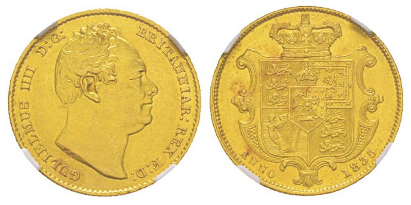 Great Britain, William IV 1830-1837 Sovereign, 1835, AU 7.98 g. Ref : KM#717, Fr...