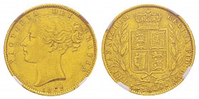 Great Britain, Victoria I 1837-1901 Sovereign, 1862, AU 7.98 g. Ref : KM#736.1, Fr.387c, Spink 3852d Conservation : NGC AU55