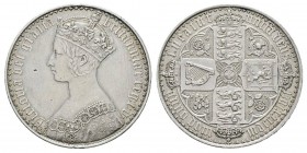 Great Britain, Victoria I 1837-1901 Crown, 1847, AG 28.16 g. Ref : KM#744, Spink 3883 Conservation : traces de nettoyage sinon pr.Fleur de coin