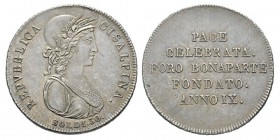 Napoleon in Italy, République Cisalpine, deuxième période 1800-1802 30 Soldi, Milan, 1800, AG 7.3 g. Ref : Mont.185, Pag.9 Conservation : Superbe.