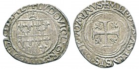 Italy - Louis XII Duc d'Orléans 1465-1498 Parpaiolle, Asti, non datée, AG 1.67 g. Avers : LVDOVICVS D G FRANCOR REX Écu couronnée. Revers : MLI DVX AS...