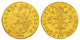 Italy, Leopoldo II 1824-1859 Fiorino (Ruspo) d'oro, Firenze, 1832, AU 3.48 g. Ref : MIR 445/4 (R), CNI 37, Pucci 206 Conservation : pr.Superbe.