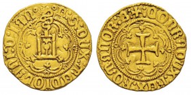 Italy, Francesco Sforza Duca di Milano e Signore di Genova 1464-1466 Genovino, Genova, AU 3.43 g. Avers : F S DVX MEDIOLANI D IAN Portail génois dans ...