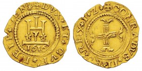 Italy - Genova, Dogi biennali II fase 1541-1637 Mezza Doppia, Genova, 1616, AU 3.33 g. Avers : DVX ET GVB REIP GEN Revers : CONRADVS II RO REX I Z Ref...