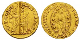 Italy, Nicolo Da Ponte 1578-1585 (Doge LXXXVII) Zecchino, Venezia, non daté, AU 3.46 g. Ref : Paolucci 1, Mont 724, Fr.1267 Conservation : TTB. Rare.