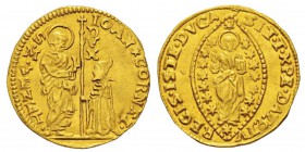 Italy, Giovanni II Corner 1709-1722 (Doge CXI) Zecchino, Venezia, non daté, AU 3.18 g. Ref : Paolucci 1, Mont 2329, Fr.1372 Conservation : TTB