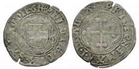 Italie - Savoy, Filiberto 1472-1482 Grosso, Torino?, non daté , AG 2.06 g. Avers : PhILIP DVX SABAVDIE B Écu de Savoie. Revers : PRINCEPS Z MAR I ITAL...