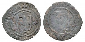 Italie - Savoy, Carlo II 1504-1553 Forte, IIIe type, Bourg? non daté, Billon 0.58 g. Avers : K (AROLVS) SABAVDIE II BM Écu de Savoie Revers : (PRINCEP...