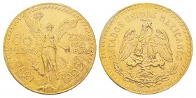 Mexico, 50 Pesos, 1922, AU 41.66 g. 900‰ Ref : KM#481, Fr.172 Conservation : PCGS MS62