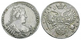 Russia, Anna 1730-1740 Rouble, Moscou, 1733, AG 25.52g. Ref : KM#192.2, Dav 1671, Bitkin 64 Conservation : Superbe. Rare.