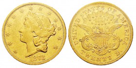 USA 20 Dollars, San Francisco, 1873 S, AU 33.43 g. Ref : KM#74.2, Fr.175 Conservation : PCGS XF45