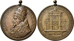 Ariccia. Alessandro VII (Fabio Chigi), 1655-1667. Medaglia 1662. Æ 74,90 g. Ø 65,60 mm. Per la costruzione del Santuario di Santa Maria di Galloro (op...
