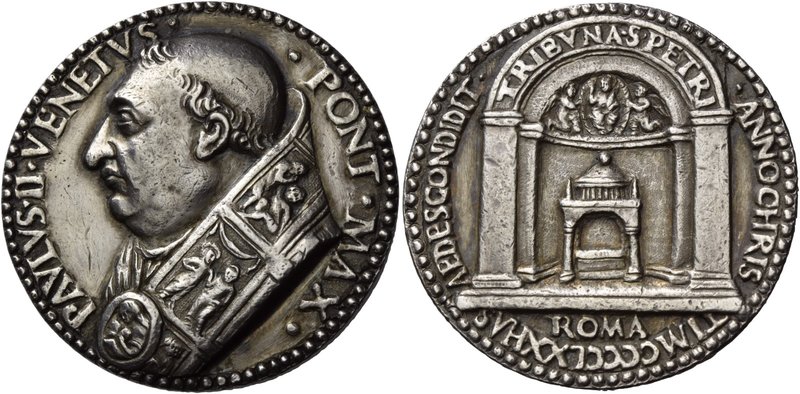 Roma. Paolo II (Pietro Barbo), 1464-1471. Medaglia 1470. AR 40,04 g. Ø 37,50 mm....