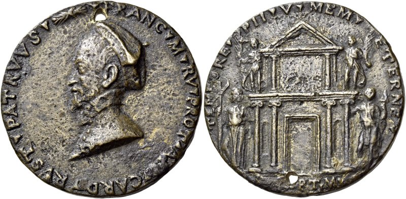 Roma. Epoca di Pio V, 1566-1572. Medaglia (1572?). Æ 42,33 g. Ø 45,60 mm. Per la...