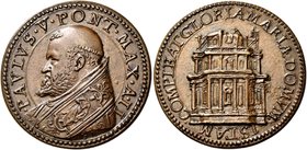 Roma. Paolo V (Camillo Borghese), 1605-1621. Medaglia anno II. Æ 12,29 g. Ø 31,20 mm. Per la Cappella Paolina in Santa Maria Maggiore. (opus: Giorgio ...