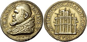 Roma. Paolo V (Camillo Borghese), 1605-1621. Medaglia anno II/1606, AR dorato 17,77 g. Ø 32,70 mm. Per la Cappella Paolina in Santa Maria Maggiore (op...
