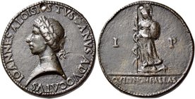 Roma. Giovanni Alvise Toscani, 1450-1478. Medaglia, ante 1477, Æ fuso 28,64 g. Ø 34,40 mm. A ricordo del Personaggio (opus: Lisippo il Giovane). IOANN...