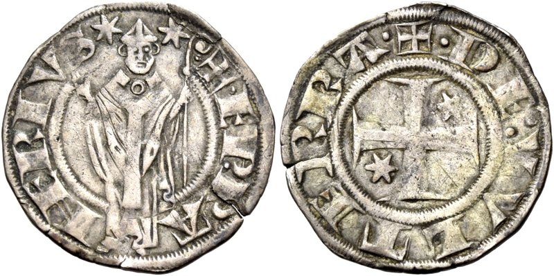 Berignone. Ranieri III Belforti, 1301-1321. Grosso da 20 denari, AR 1,55 g. + EP...
