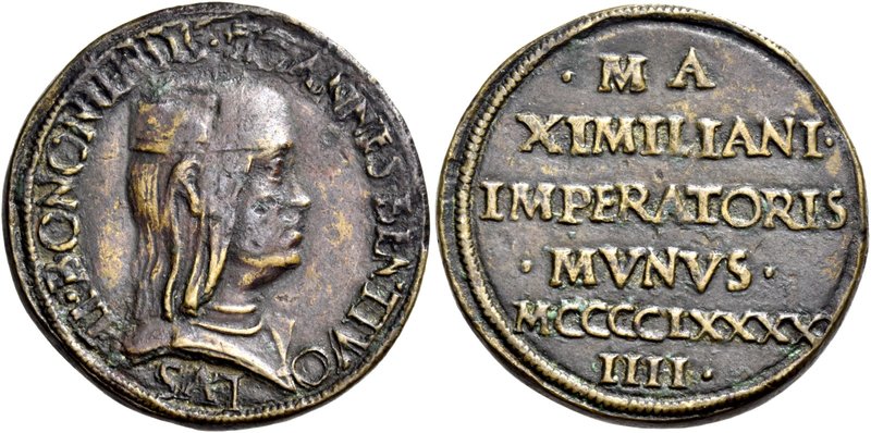 Bologna. Giovanni II Bentivoglio, 1494-1509. Medaglia, Æ 11,93 g. ø 28,7mm. (opu...
