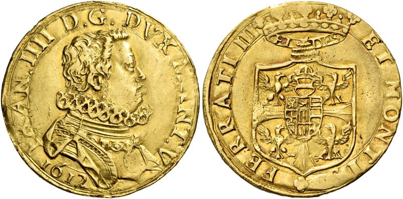 Mantova. Francesco IV Gonzaga, febbraio – dicembre 1612. Doppia 1612, AV 6,38 g....