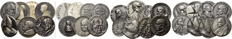Vaticano. Lotto di trenta medaglie. Paolo VI, 1963-1978. Medaglie in AR degli an...