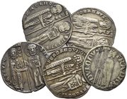 Venezia. Lotto di cinque monete. Ranieri Zeno, 1253-1268. Grosso, AR. Lorenzo Tiepolo, 1268-1275. Grosso, AR. Giovanni Dandolo, 1280-1289. Grosso, AR....