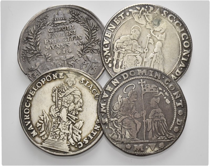 Venezia. Lotto di quattro oselle. Pasquale Cicogna, 1585-1595. Osella anno II (1...