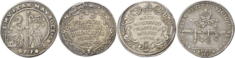 Venezia. Lotto di tre oselle. Francesco Morosini, 1688-1694. Osella anno III (16...