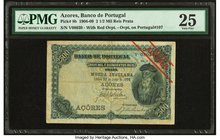 Azores Banco de Portugal 2 1/2 Mil Reis Prata 30.7.1909 Pick 8b PMG Very Fine 25. 

HID09801242017