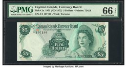 Cayman Islands Currency Board 5 Dollars 1971 (ND 1972) Pick 2a PMG Gem Uncirculated 66 EPQ. 

HID09801242017